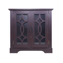 Modern Sideboard With Tempered Glass Doors - Ox Blood Red by HouseOfZazla