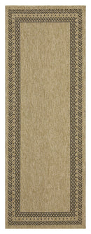 Earth GC_NTL1006 Jute/Black Indoor/Outdoor Area Rug