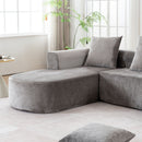 Modular Sectional Sofa With L Shape Chaise With Deep Seat by HouseOfZazla