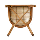 Netro Acacia Wood Dining Chair with Light Brown Wicker