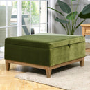 Knox - Square Storage Cocktail Ottoman - Olive Green by Unique Piece Furniture