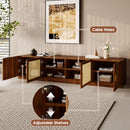 TV Stand, Media Console With Adjustable Shelves - Walnut by HouseOfZazla