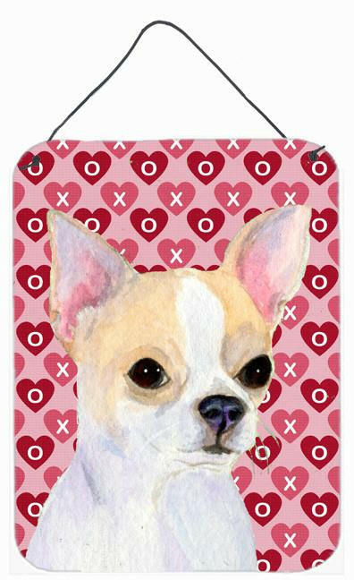 Chihuahua Hearts Love and Valentine's Day Portrait Wall or Door Hanging Prints