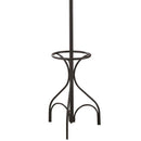 12 Hook Coat Rack With Umbrella Holder - Black