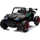 24V Two-seater Kids Ride On Electric Car W/Parents Control,Seat width 20.47in,2WD,Four-wheel suspension,The police car with a megaphone,Power display,Bluetooth,MP3,USB/TF,Music,LED Lights for Kids.