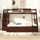 Bunk Bed With Drawers, Ladder And Storage Staircase by Unique Piece Furniture