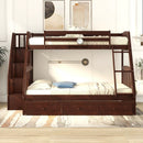 Bunk Bed With Drawers, Ladder And Storage Staircase by Unique Piece Furniture