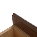 Wall Mounted Bathroom Vanity With Resin Sink And 2 Side Cabinet, 3 Soft Close Drawer - Brown Ebony by HouseOfZazla