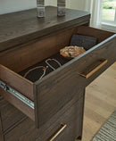 Radkin - Five Drawer Chest - Burnished Brown by Unique Piece Furniture
