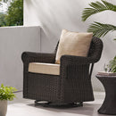 Amaya Outdoor Swivel Rocker Chair with Water Resistant Cushions by HouseOfZazla