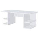 Hannah - 4 Shelf Writing Desk With Open Shelving - White by HouseOfZazla