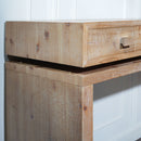 Rustic Wood Console Table With 3 Drawers Entryway Table For Hallway, Foyer, Or Office - Natural / Natural & Light Brown / Natural Wood / Natural Wood Wash / Natural / Rustic by HouseOfZazla