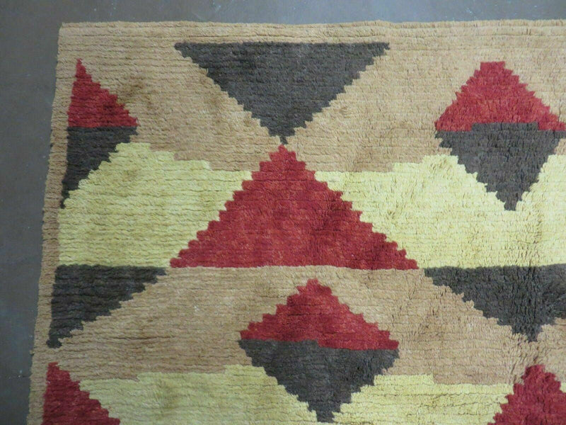 6' X 8' Handmade Tibetan Nepal Chinese Wool Rug Art Deco Contemporary Modern