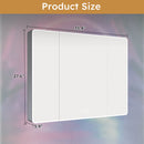 Aluminium Medicine Cabinet Mirror With LED Light And Defogging Function - Gray by HouseOfZazla