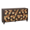 59.8" Sideboard With Honeycomb Pattern