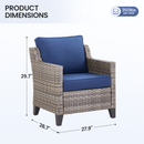 Outdoor Patio Arm Chairs Set of 2