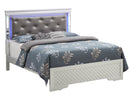 Bed With LED Light Accents Headboard by Unique Piece Furniture