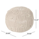 Bordeaux - Knitted Round Pouf by HouseOfZazla