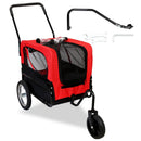 2-in-1 Pet Bike Trailer and Stroller for Small to Medium Pets by LJGDeals