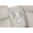 Lacrosse - Power Reclining Sectional Sofa & Bluetooth Speakers, LED Lights, Console Storage, Cup Holders And USB Charging - Beige