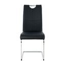 Modern Dining Chairs With Padded Seat And Metal Legs by HouseOfZazla