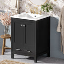Space Saving Bathroom Vanity With Integrated Ceramic Sink