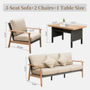 Outdoor Wicker Patio Furniture Sets 4 Pieces by HouseOfZazla