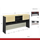 Pursuit - Hutch With Open And Concealed Compartments - Cherry by HouseOfZazla