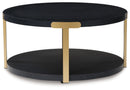 Shylore - Occasional Table Set (Set of 3) - Black / Brass Finish by Unique Piece Furniture