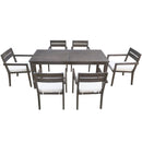 U_Style 7 Pieces Acacia Wood Outdoor Dining Set with Cushions by HouseOfZazla