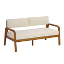 4-Pieces Outdoor Sofa Set with Cushions - Teak
