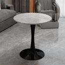 27.6-Inch Round Faux Marble Dining Table by HouseOfZazla