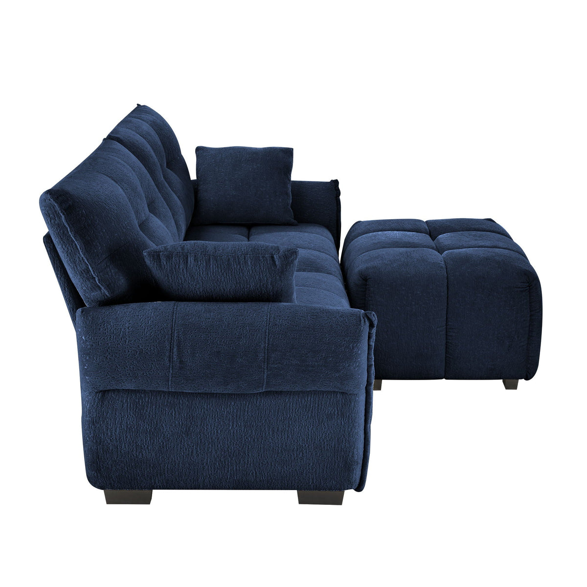 Sofa Set With Ottoman And Pillows, Textured, High Resilience Cushions, photo 23 of 40