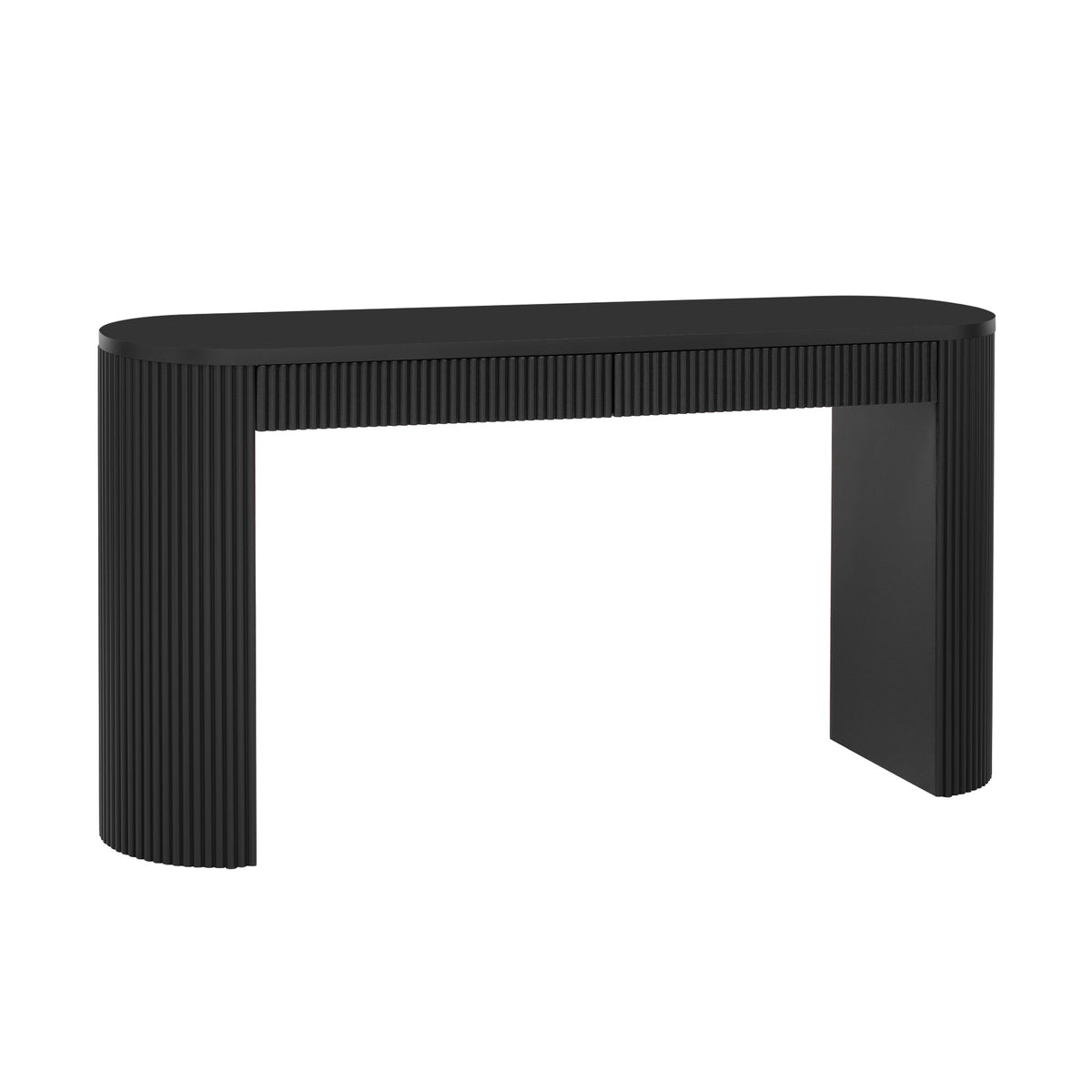 U_STYLE 58.3" Entryway Table with Large Top and Dual Drawers, photo 5 of 9