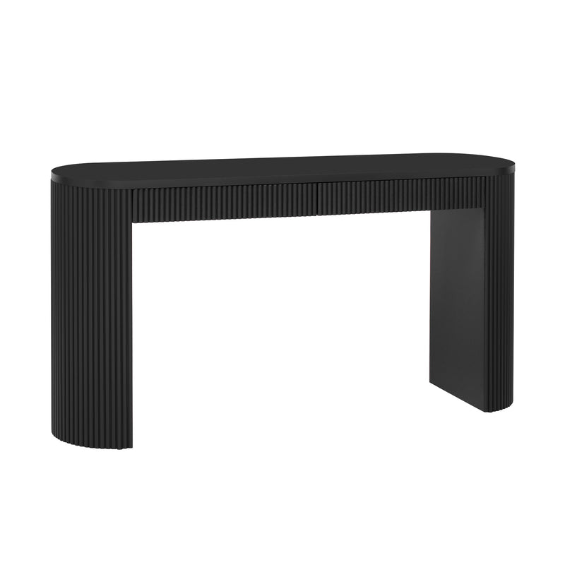 U_STYLE 58.3" Entryway Table with Large Top and Dual Drawers, photo 5 of 9