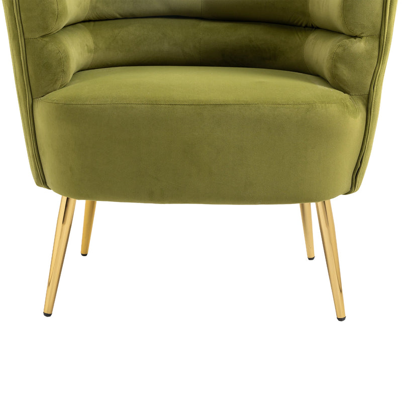 Accent Chair, leisure single chair with Golden feet