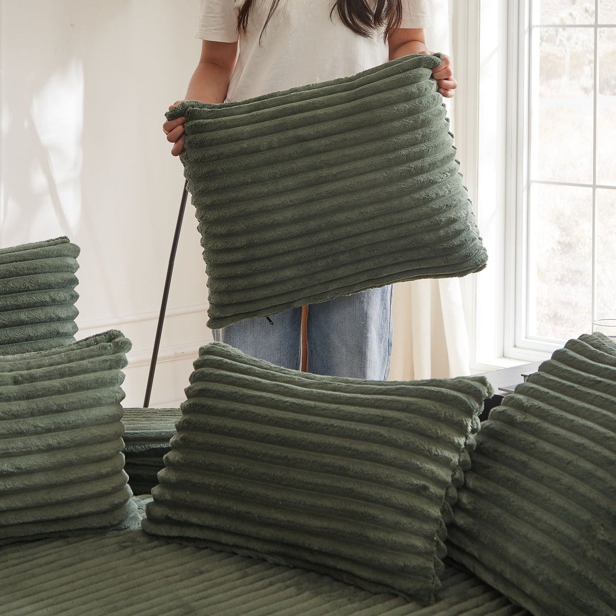 Semi Circular 2 In 1 Sofa Bed With Neck Pillow, photo 9 of 40