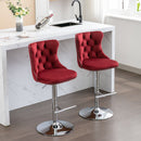 Swivel Adjustable Height Barstools Set of 2 by HouseOfZazla