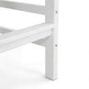 Outdoor Bar Height Adirondack Patio Chair With Cup Holder And Armrests All Weather UV Resistant - White by HouseOfZazla