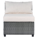 8 Piece Rattan Sectional Seating Group with Cushions, Patio Furniture Sets, Outdoor Wicker Sectional