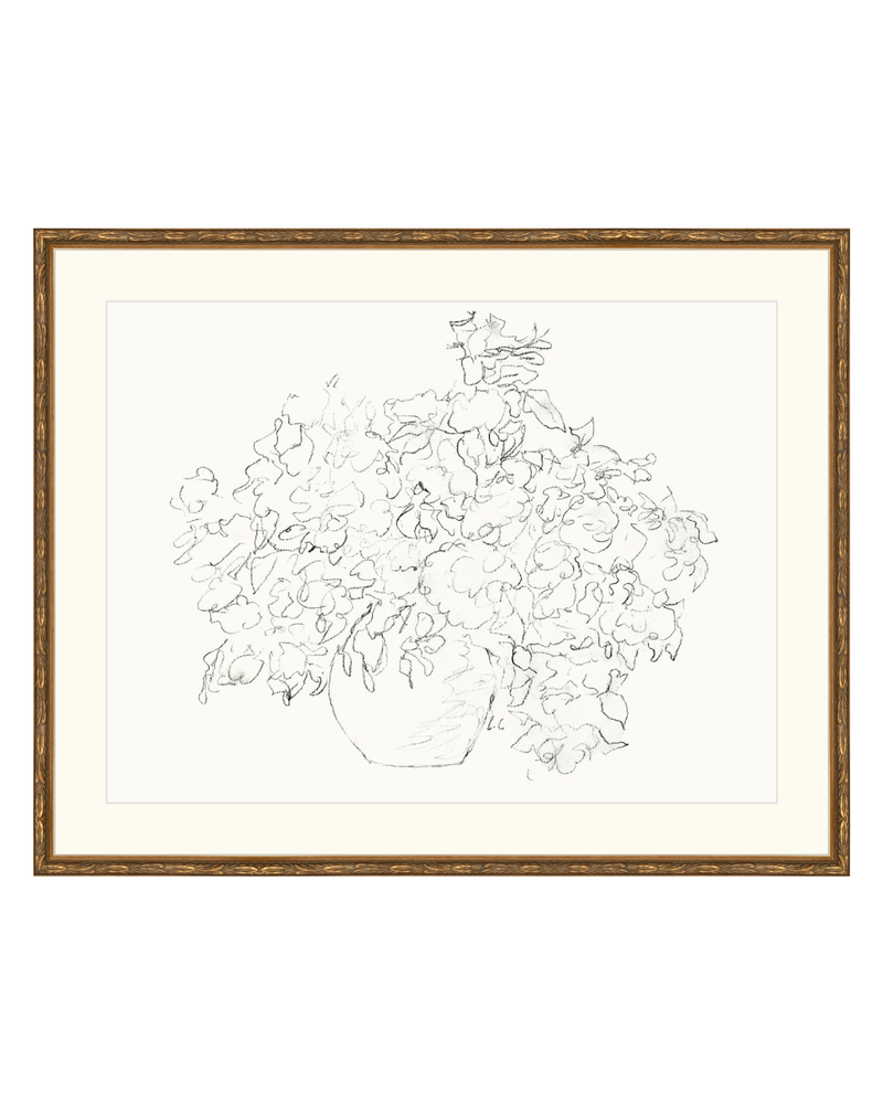 Vase of Flowers Sketch