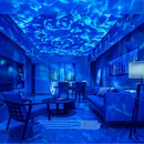 GobekUsa 1pc LED Galaxy Star Projector Light,USB Powered,Water ripple Wave,Remote Controlled Bedroom Night Lamp,For Party,Home Theater