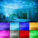 GobekUsa 1pc LED Galaxy Star Projector Light,USB Powered,Water ripple Wave,Remote Controlled Bedroom Night Lamp,For Party,Home Theater