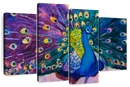 Dazzling Peacock Wall Art