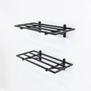 2' x 2' Bristol Garage Wall Mount Shelves | 2 Pack | Black by StoreYourBoard
