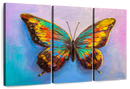 Multicolored Butterfly Wall Art
