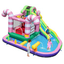 9-in-1 Inflatable Sweet Candy Water Slide Park by LJGDeals