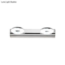 GobekUsa 2/3 Head Bathroom Wall Vanity Light with Acrylic Shade - Silver Finish, Warm/White Lighting