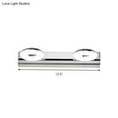 GobekUsa 2/3 Head Bathroom Wall Vanity Light with Acrylic Shade - Silver Finish, Warm/White Lighting