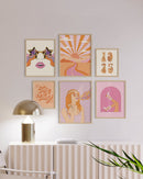 70s gallery wall